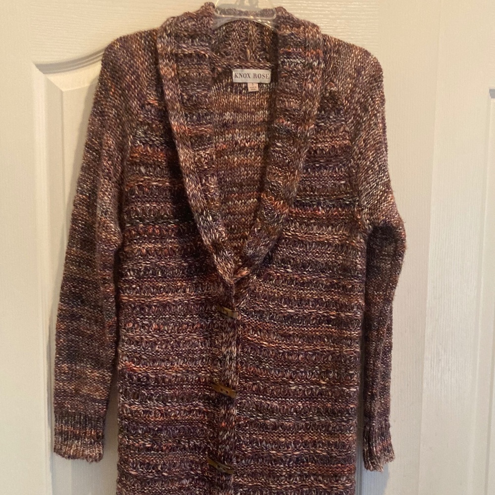Knox Rose Y2K Striped Knit Sweater